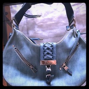 Christian Dior handbag vintage denim